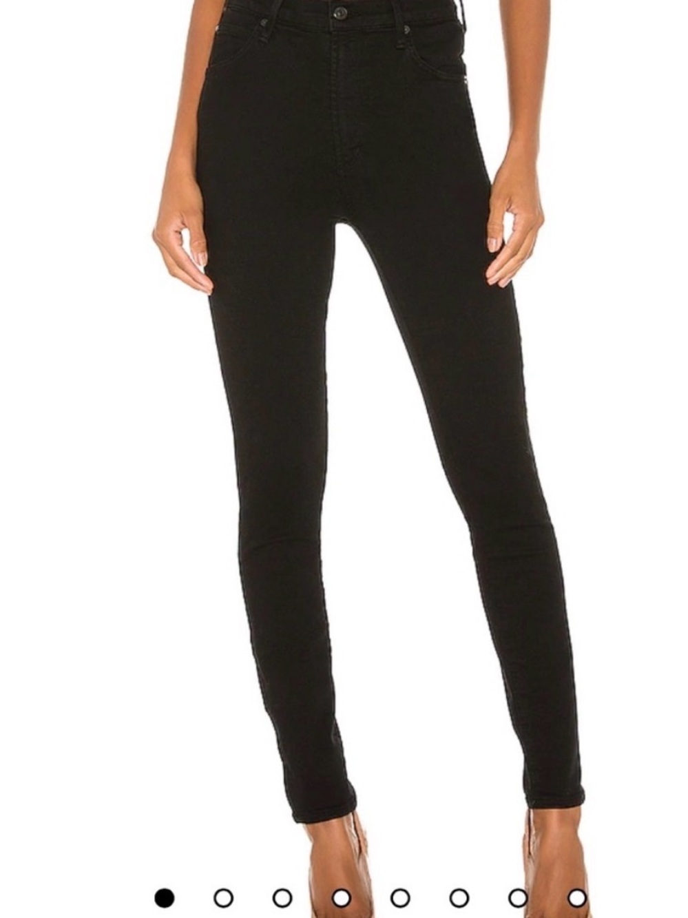 Citizens Of Humanity Black Carlie - High-Rise Skinny Jeans
